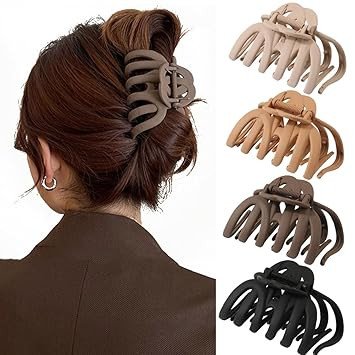 4 Pcs Octopus Claw Clips Octopus Hair Claw Clips for Women