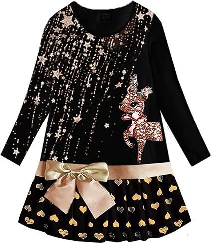 VIKITA Winter Girls Dresses