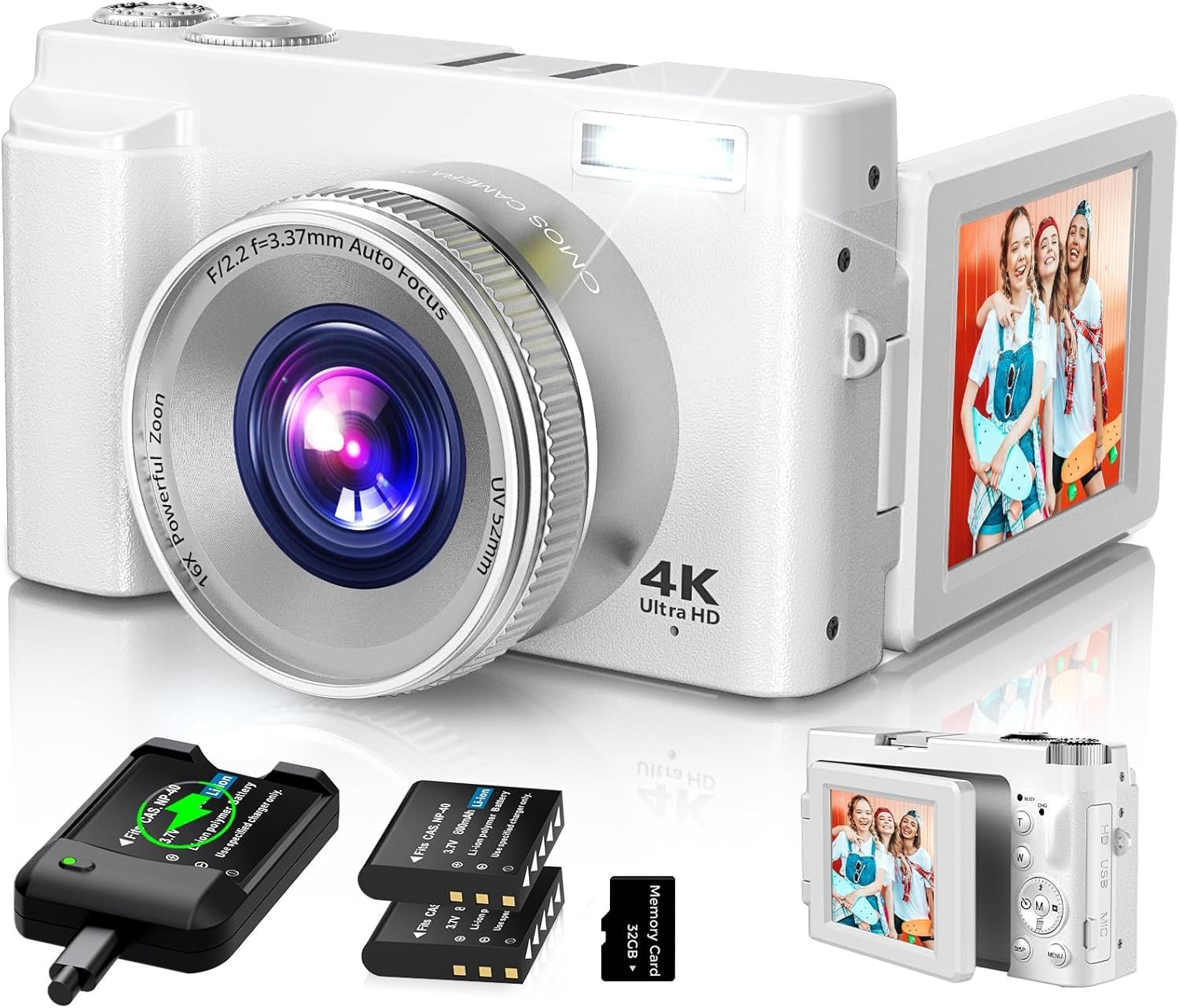 4K Digital Camera for Photography-